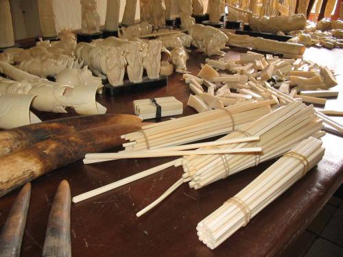 Trafic d'ivoire de connection chinois