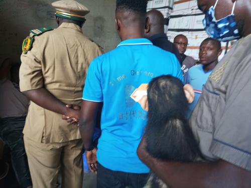 Four people arrested with a stolen baby chimp